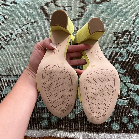 Jessica Simpson Yellow Mystie Block Heel Sandal - Picture 4 of 4